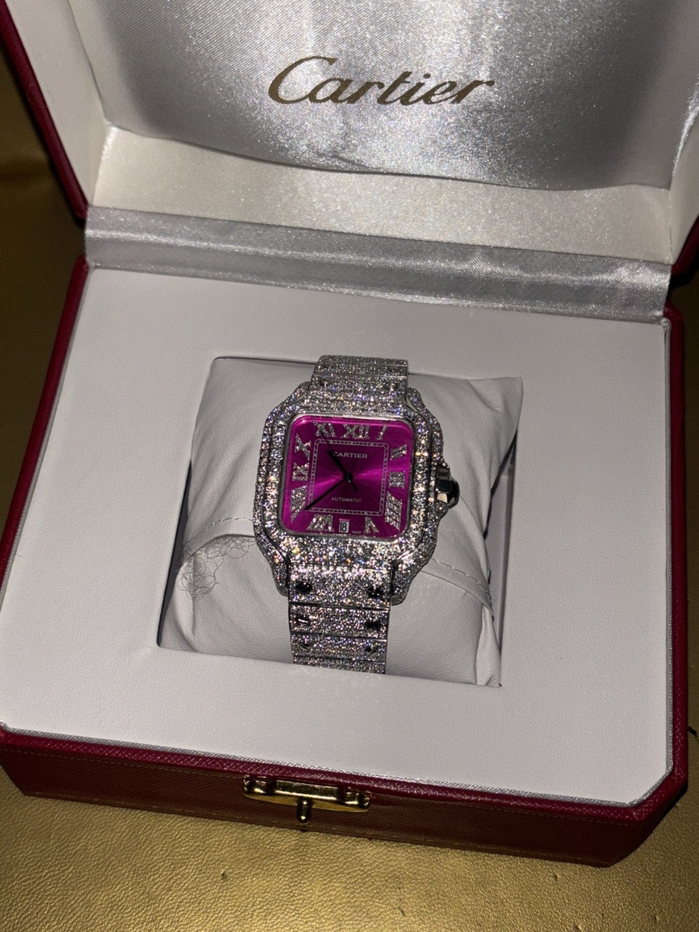 Cartier Pink Diamond-Accented Women's Watch - Picture 2 of 2